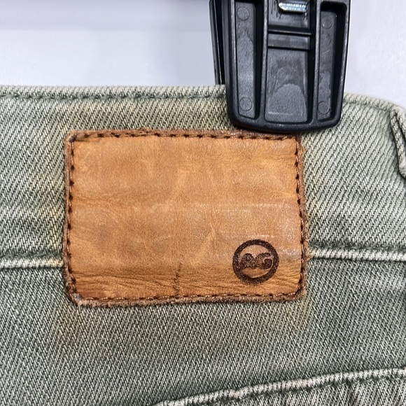 AG Adriano Goldschmied Womens Jeans 25R Dusty Green Ex-Boyfriend Slim Distressed - Picture 10 of 16